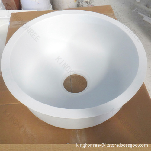 Small Resin Stone Solid Surface Undermount Kitchen Sink (KKR-S1501141)